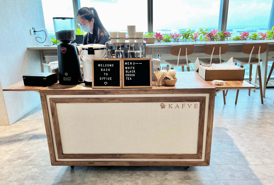 mobile coffee cart